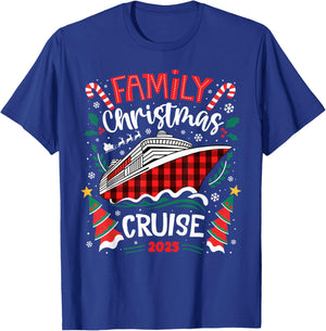 Family Christmas Cruise 2025 Family Matching Merry Christmas T-Shirt - T-Shirt | Royal