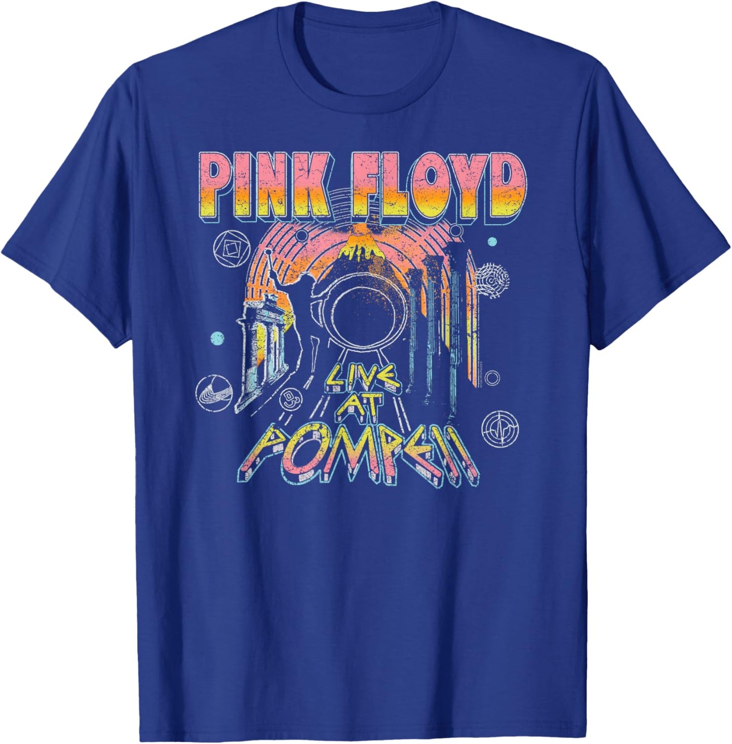 Official Pink Floyd Live At Pompeii Vintage Rock Band T-Shirt - T-Shirt | Royal