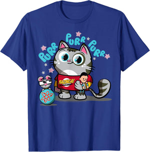 The Big Bang Theory Purr Purr Purr T-Shirt - T-Shirt | Royal