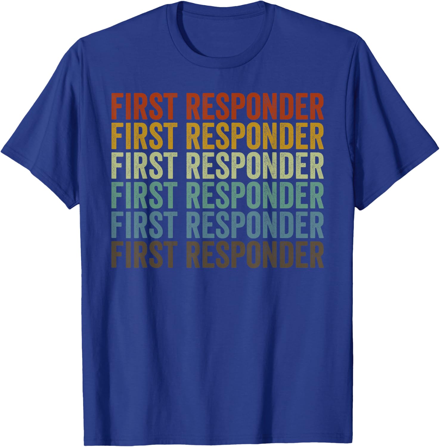 First Responder Retro T-Shirt - T-Shirt | Royal
