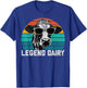 Legend Dairy Funny Farmer Cow Farmer Pun Graphic T-Shirt - T-Shirt | Royal