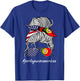 Portugal Heritage American Grown Women Girl Portugal Flag T-Shirt - T-Shirt | Royal