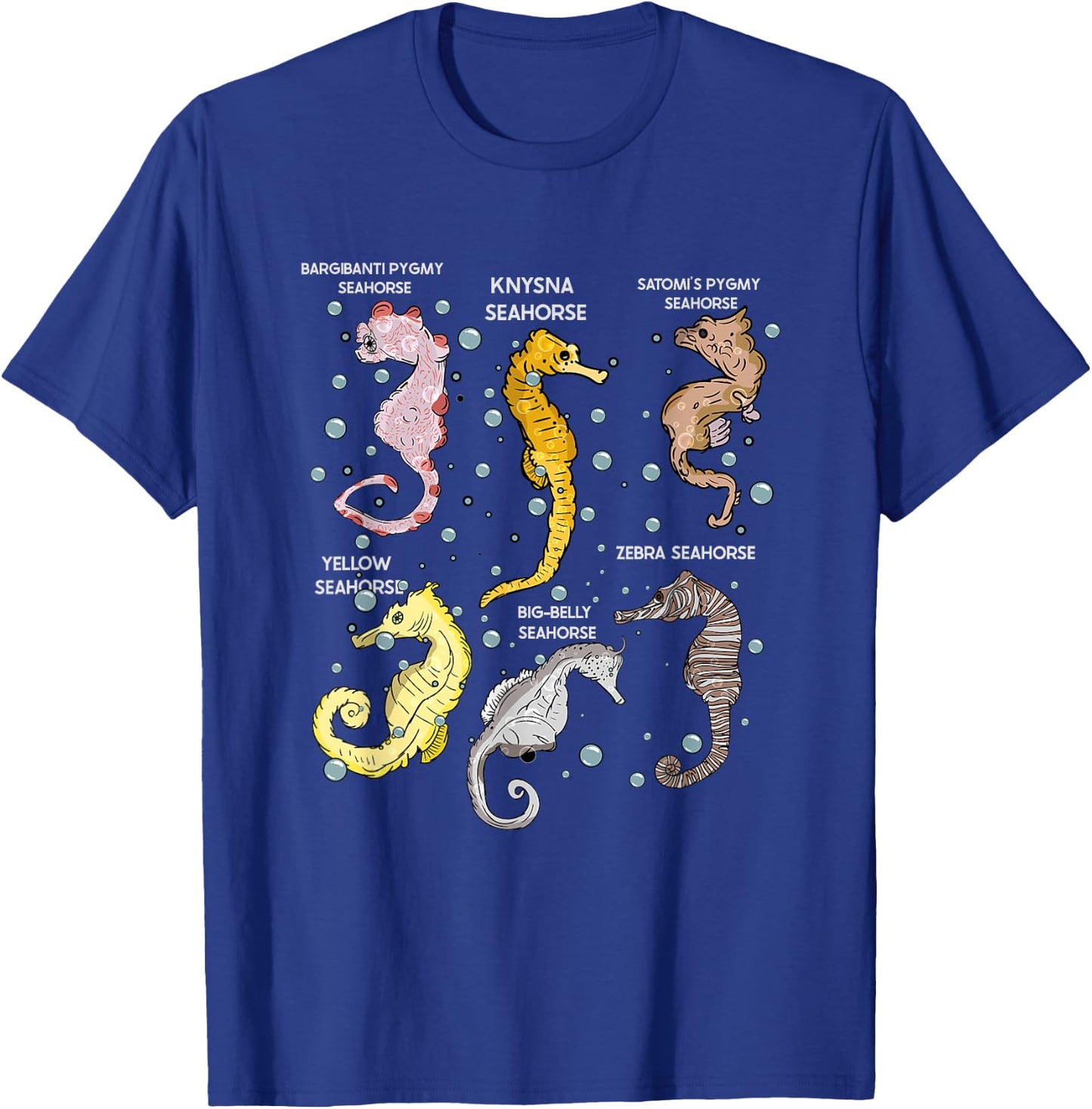 Seahorses Lover Aquarist Marine Biology Seahorse T-Shirt - T-Shirt | Royal