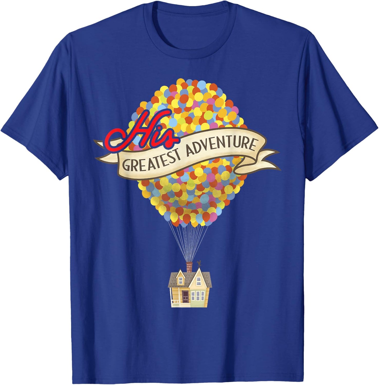 Disney Pixar Up His Greatest Adventure House Graphic T-Shirt - T-Shirt | Royal