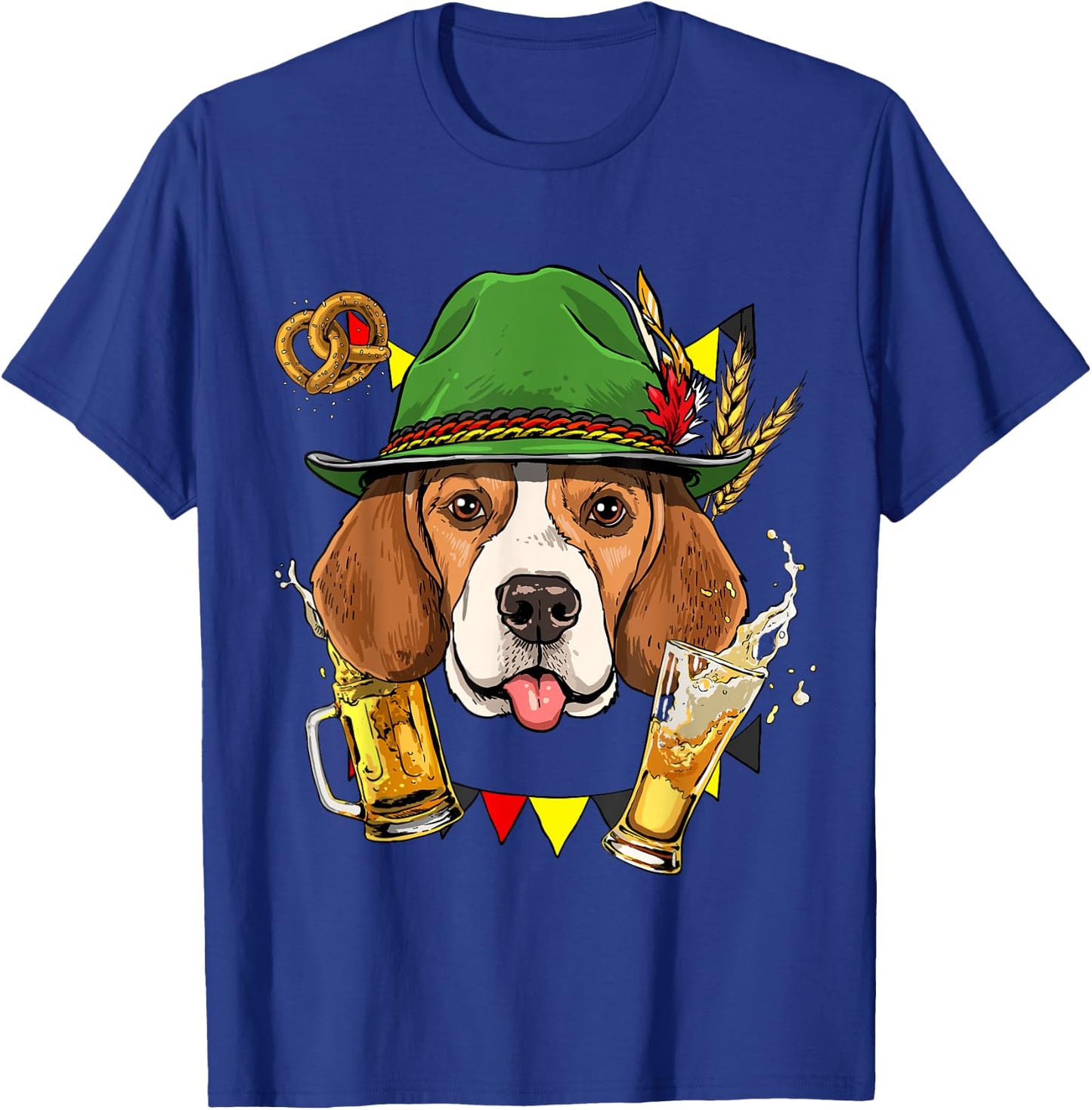 Beagle Oktoberfest Shirt Lederhosen Costume German Beer Fest T-Shirt - T-Shirt | Royal