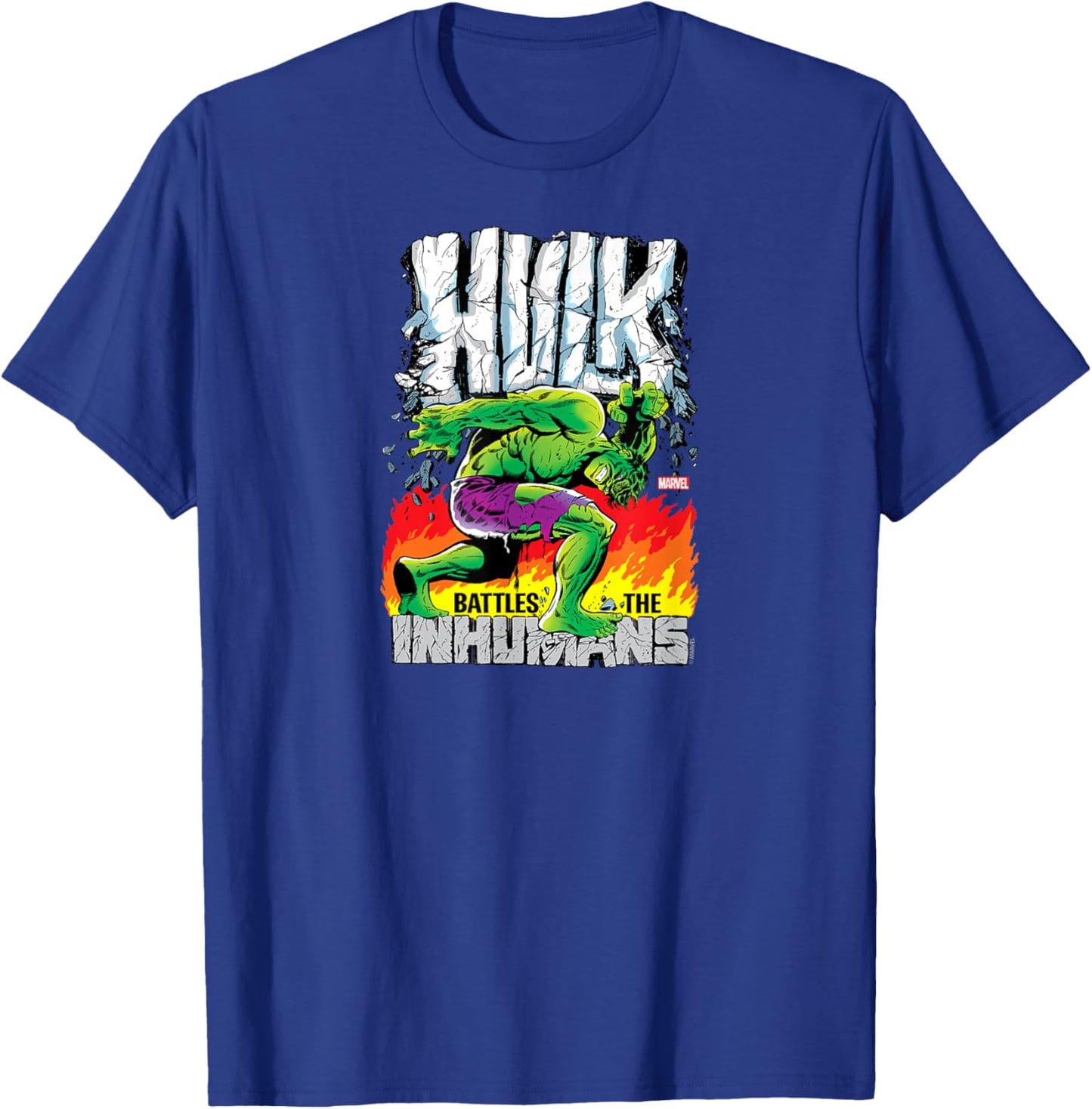 Hulk - Retro Cover T-Shirt - T-Shirt | Royal