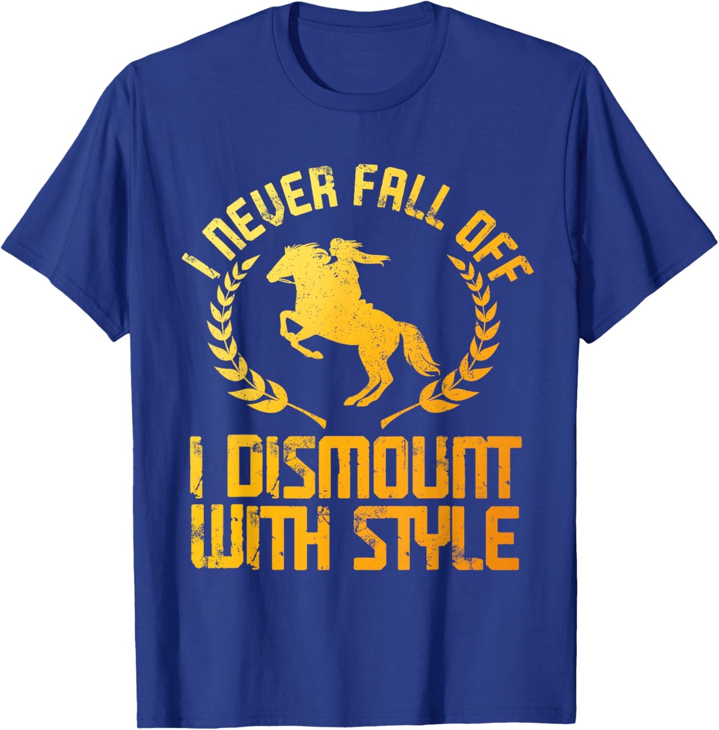 Funny Equestrian Art Women Equestrian Horse Lover T-Shirt - T-Shirt | Royal