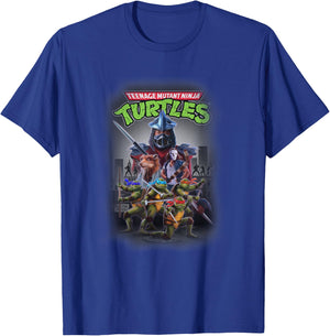 Teenage Mutant Ninja Turtles Heroes & Villains NY Group Shot T-Shirt - T-Shirt | Royal