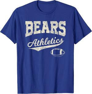 Spirit Wear, Bears, High School Football Athletics T-Shirt - T-Shirt | Royal
