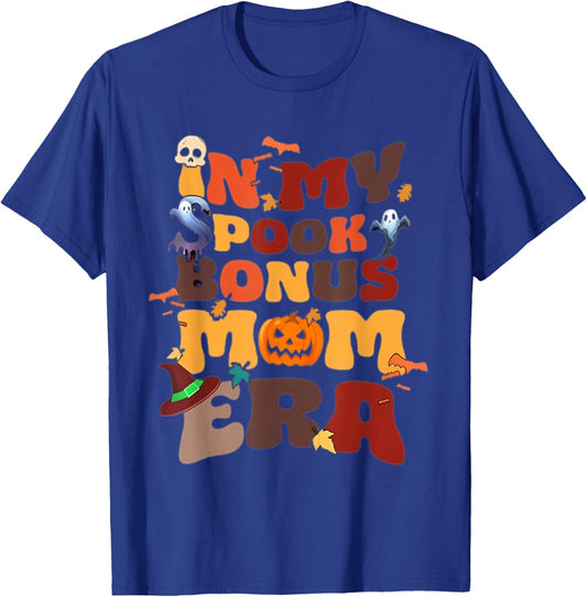In My Spooky Bonus Mom Halloween Spooky Season TrickOr Treat T-Shirt - T-Shirt | Royal
