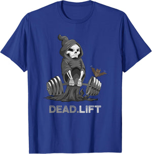Death Deadlift Shirt Bodybuilder Powerlifting Funny Gym T-Shirt - T-Shirt | Royal