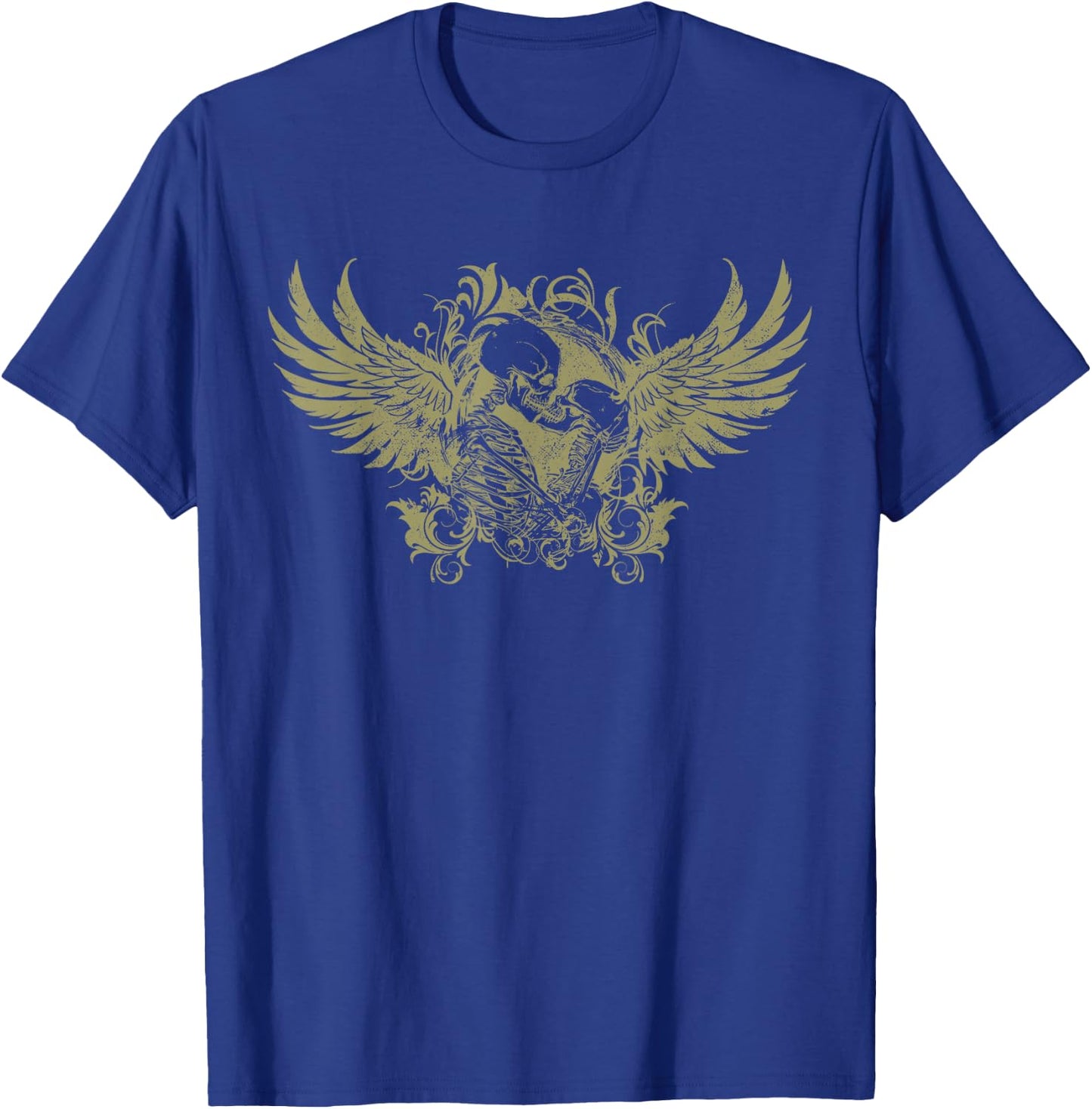 Fairy Grunge Fairycore Aesthetic Skeleton Fairy Wings T-Shirt - T-Shirt | Royal