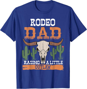 Dad Birthday Cowboy Cowgirl Western Rodeo Daddy Bday Party T-Shirt - T-Shirt | Royal