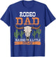 Dad Birthday Cowboy Cowgirl Western Rodeo Daddy Bday Party T-Shirt - T-Shirt | Royal