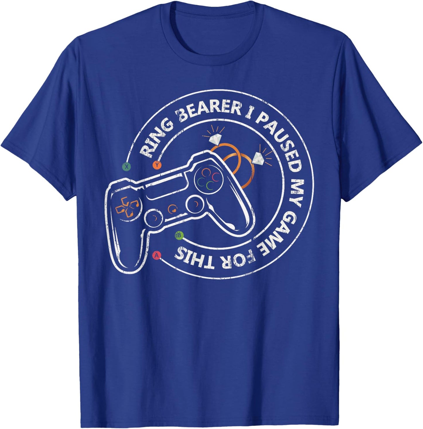 Ring Bearer I Paused My Game For This T-Shirt - T-Shirt | Royal