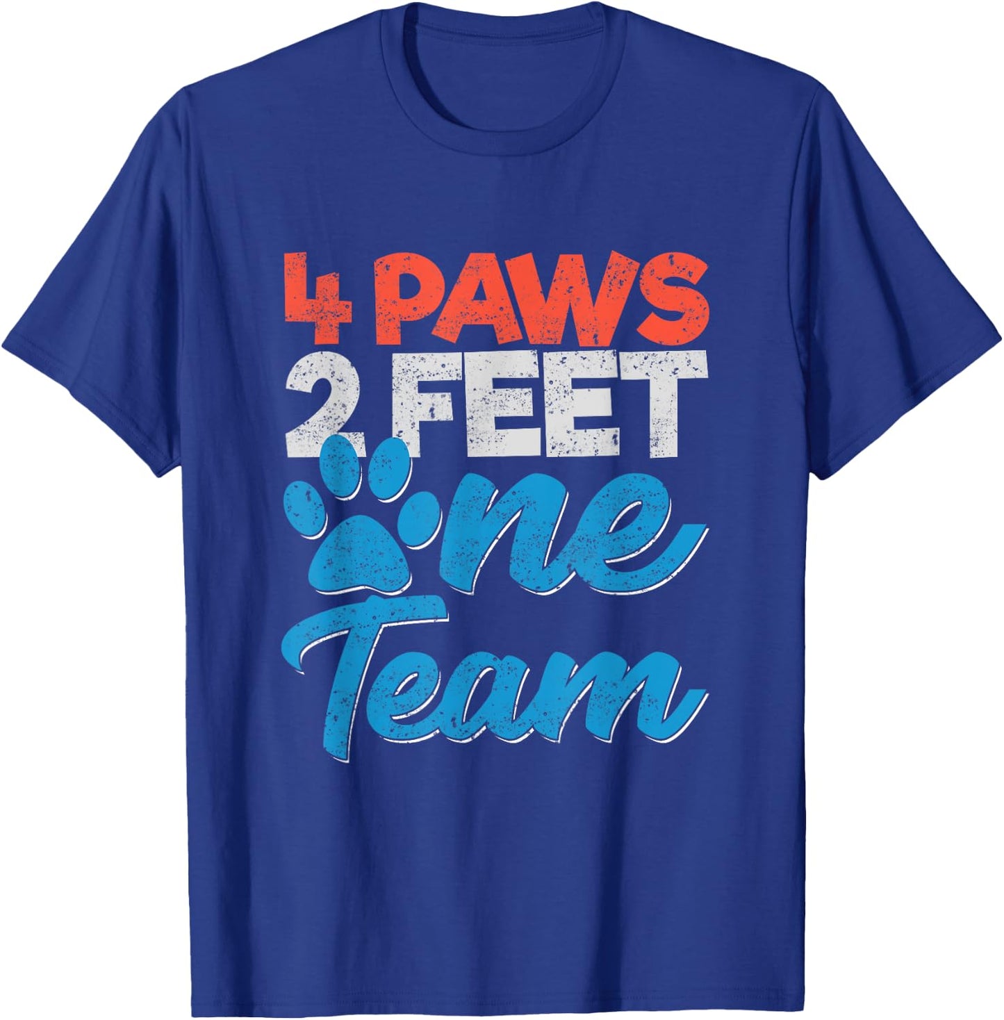 K9 Unit Dog 4 Paws 2 Feet One Team Officers Men Women Kids T-Shirt - T-Shirt | Royal