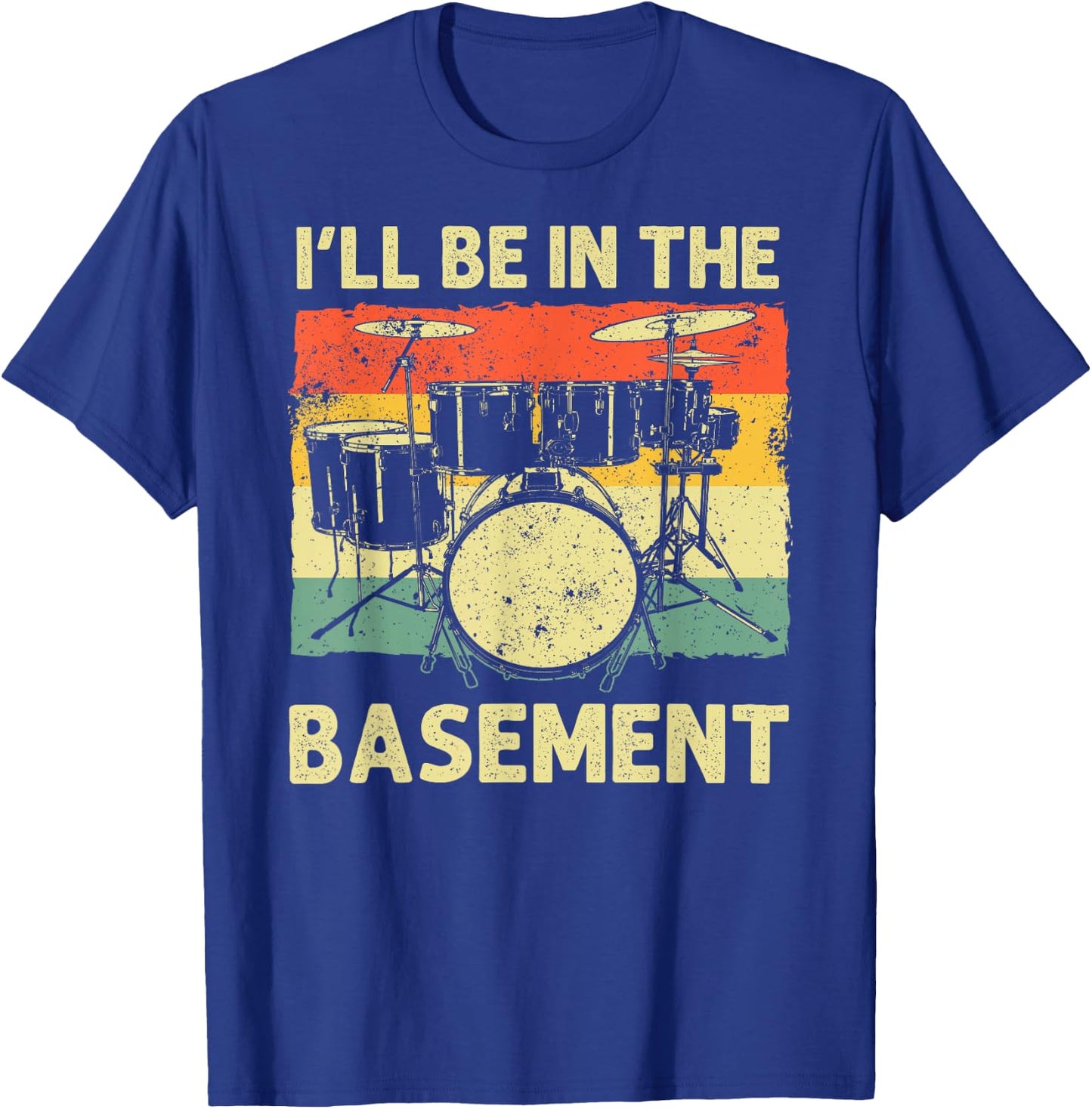 Funny Drumming Art Women Drumline Drum Set Drummer T-Shirt - T-Shirt | Royal