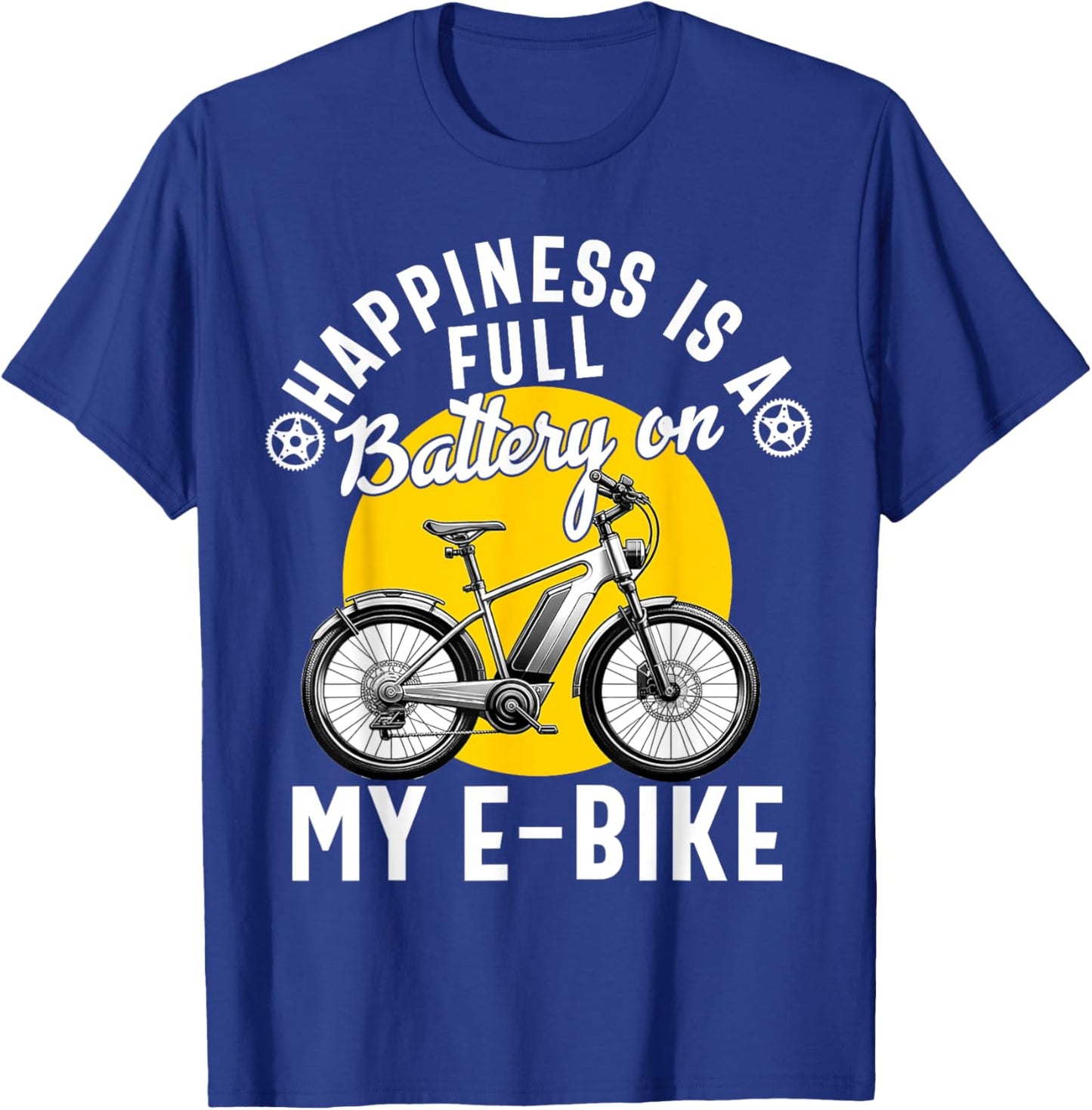 E-Bike Electric Bike Women E Bicycle Lover Funny T-Shirt - T-Shirt | Royal