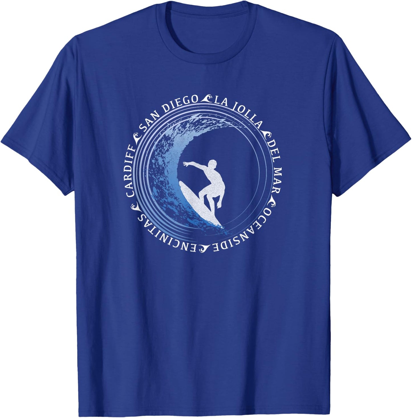 San Diego Surf/San Diego Beach Gift T-Shirt - T-Shirt | Royal