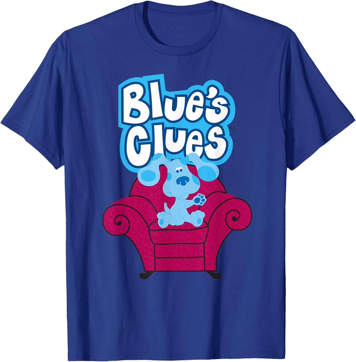Blue's Clues On Red Sofa T-Shirt - T-Shirt | Royal