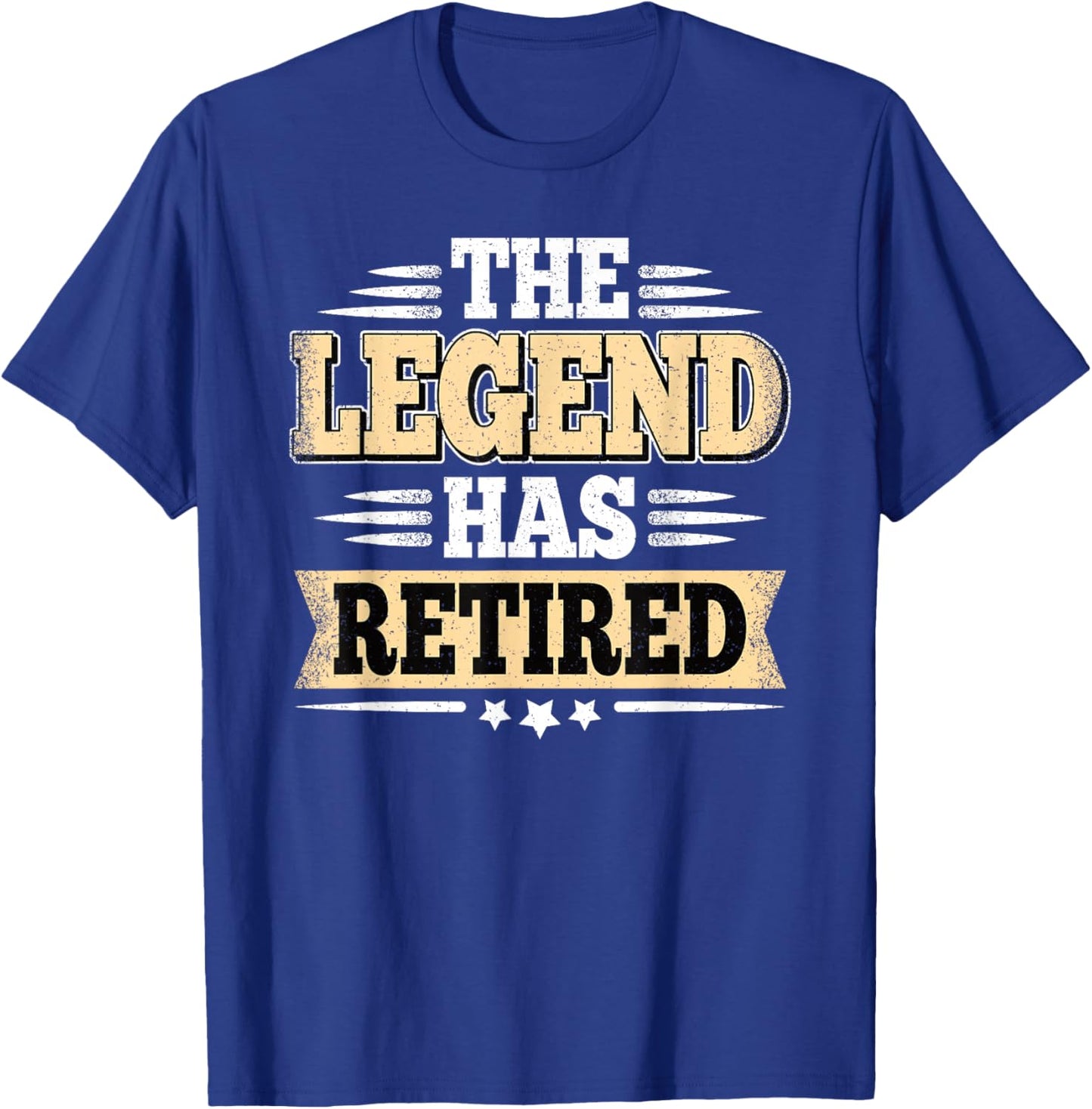 The Legend Has Retired Funny Vintage Retirement Retire Men T-Shirt - T-Shirt | Royal