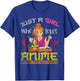 Just a girl who loves anime ramen and drawing anime T-Shirt - T-Shirt | Royal