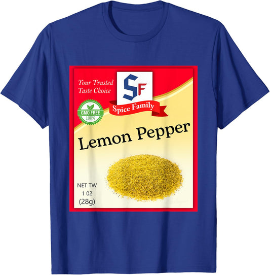 Lemon Pepper Condiment Costume Holiday Spice Costumes T-Shirt - T-Shirt | Royal