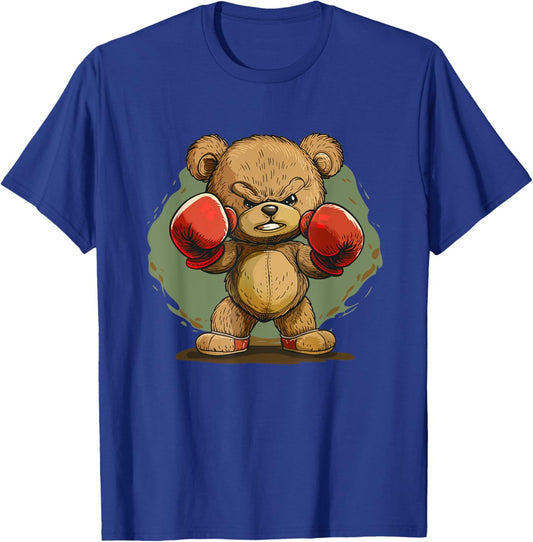 Cool Teddy bear with boxing gloves outfit T-Shirt - T-Shirt | Royal