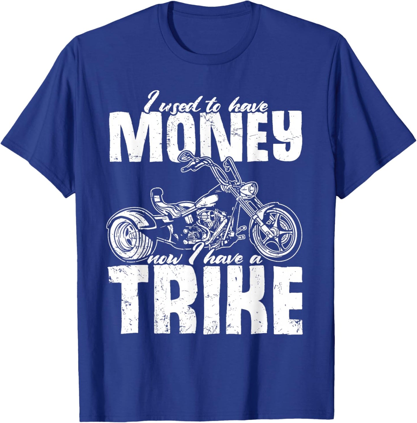 Trike Motorcycle Owner Triker Motortrike Biker T-Shirt - T-Shirt | Royal