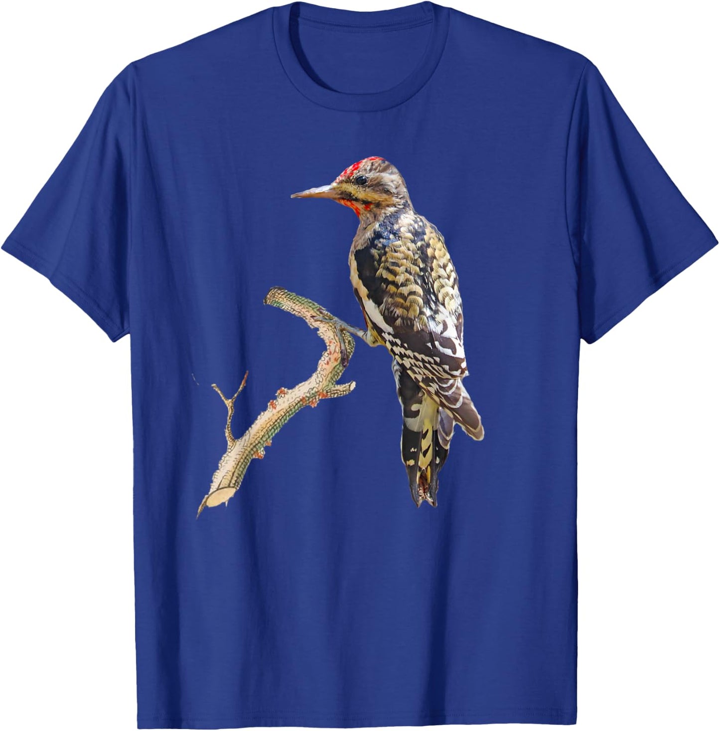 Yellow-bellied Sapsucker Woodpecker Bird T-Shirt - T-Shirt | Royal