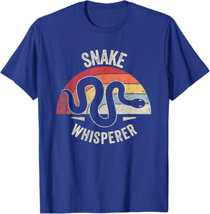 Retro Vintage Snake Whisperer Snake Lover Funny Snake T-Shirt - T-Shirt | Royal