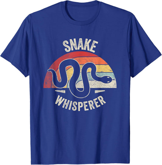 Retro Vintage Snake Whisperer Snake Lover Funny Snake T-Shirt - T-Shirt | Royal