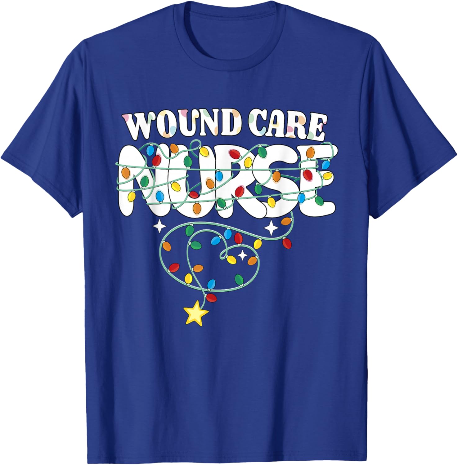 Wound Care Nurse Christmas Wound Nursing NP RN Squad T-Shirt - T-Shirt | Royal