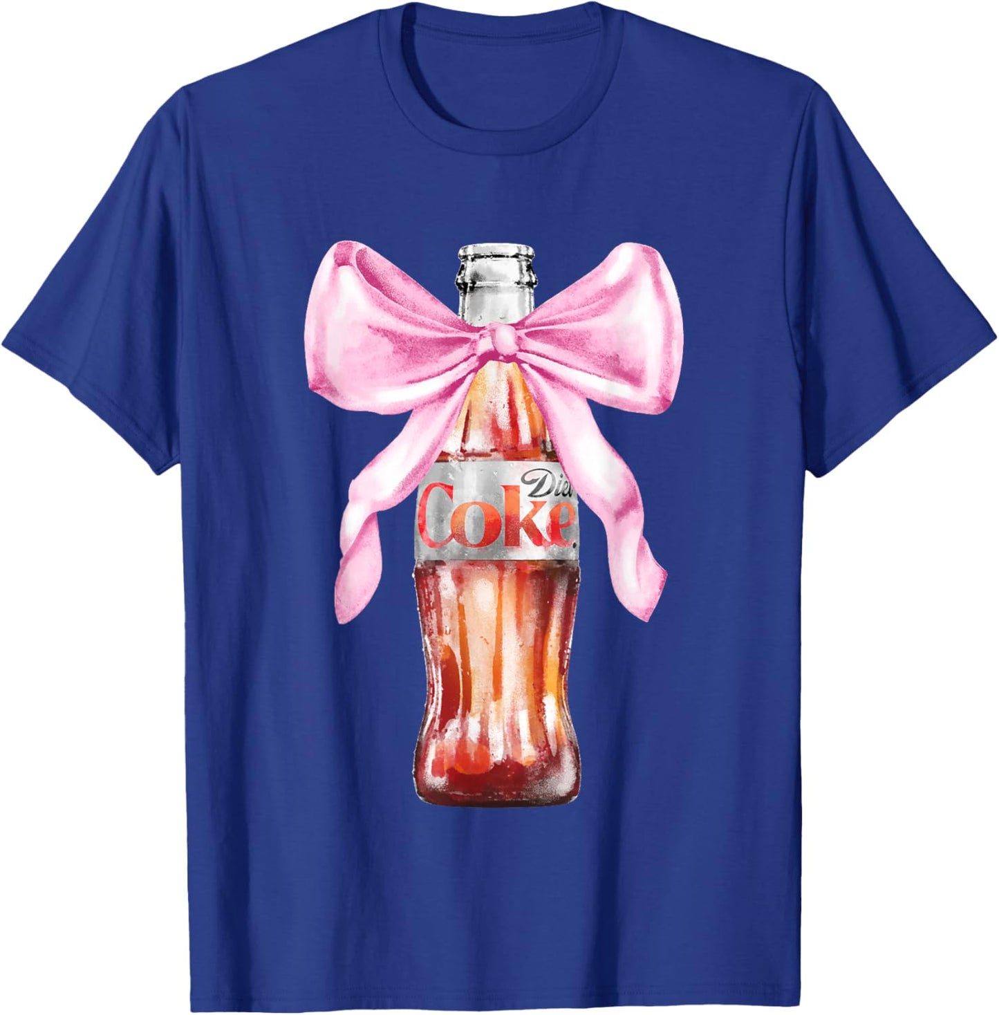 Coca-Cola Diet Coke With Cute Pink Ribbon Vintage T-Shirt - T-Shirt | Royal