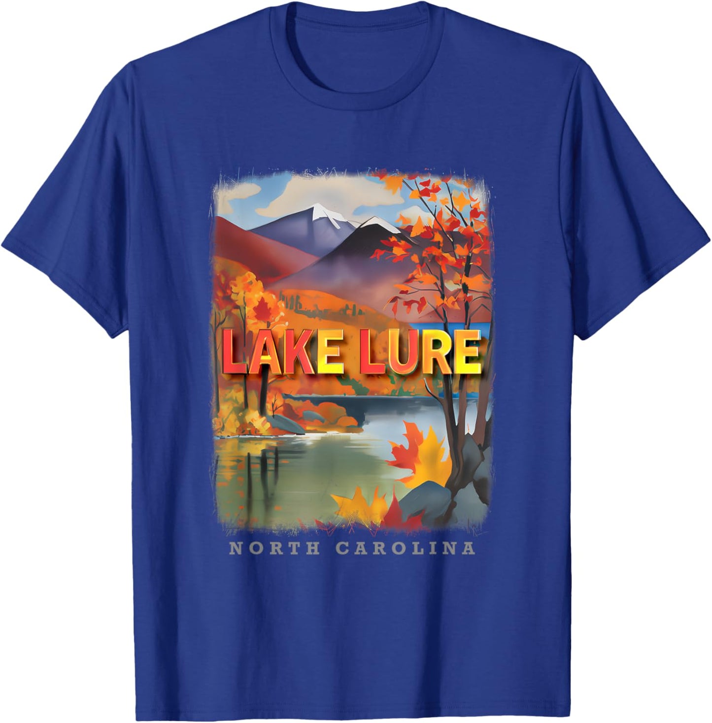 Lake Lure North Carolina NC Mountain Majesty SD317 T-Shirt - T-Shirt | Royal