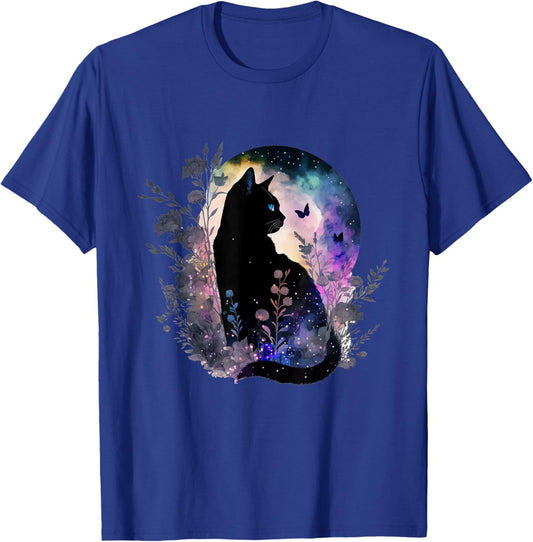 Cute Cat Motifs Cat T-Shirt - T-Shirt | Royal