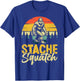 Stache Squatch T-Shirt - T-Shirt | Royal