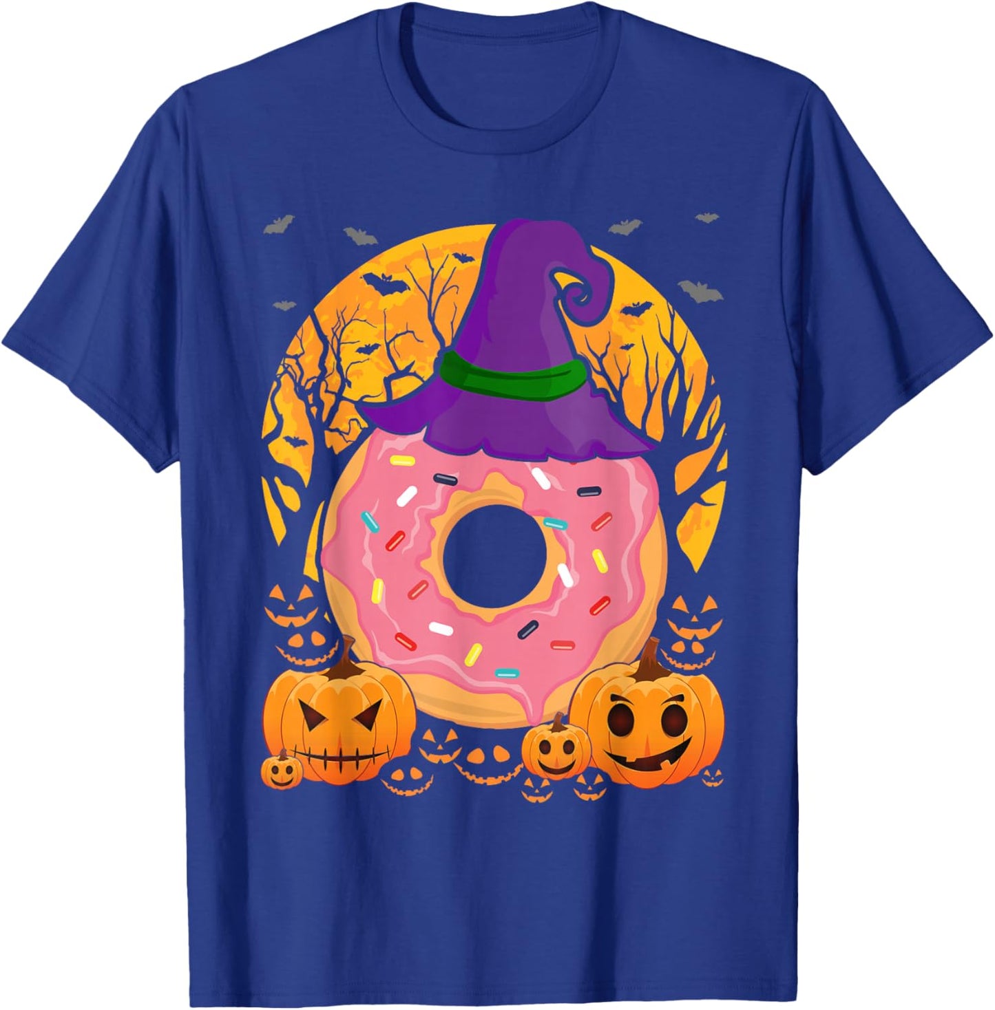 Halloween Donut Cute Food Costume Pastry Chef Men Women Kids T-Shirt - T-Shirt | Royal