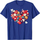 Funny Billiards Heart Valentine Billiard Kids T-Shirt - T-Shirt | Royal