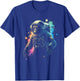 Monkey Astronaut SciFi Chimp Graphic T-Shirt - T-Shirt | Royal