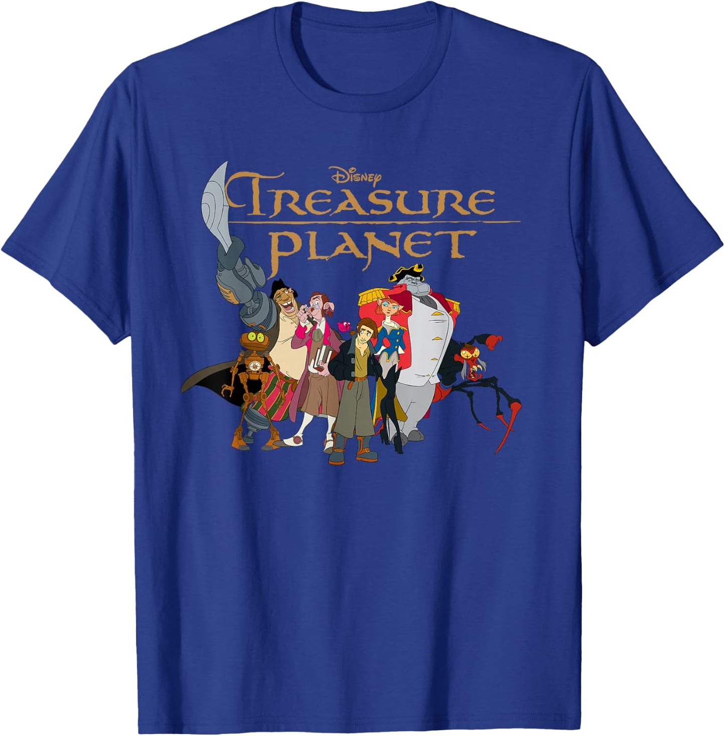 Disney Treasure Planet Logo and Characters Small T-Shirt - T-Shirt | Royal