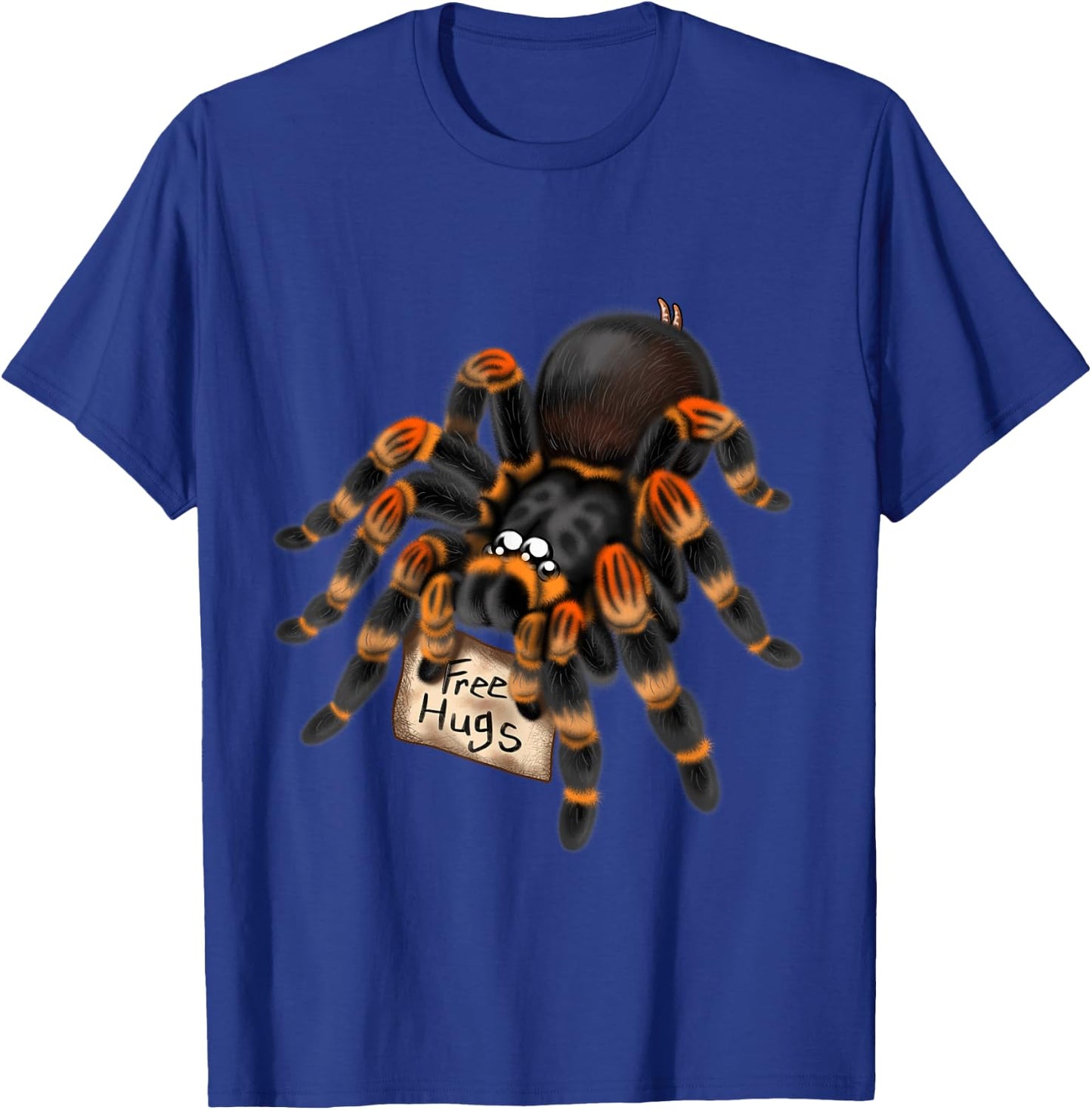 Red Orange Knee Tarantula Spider Hugs T-Shirt - T-Shirt | Royal