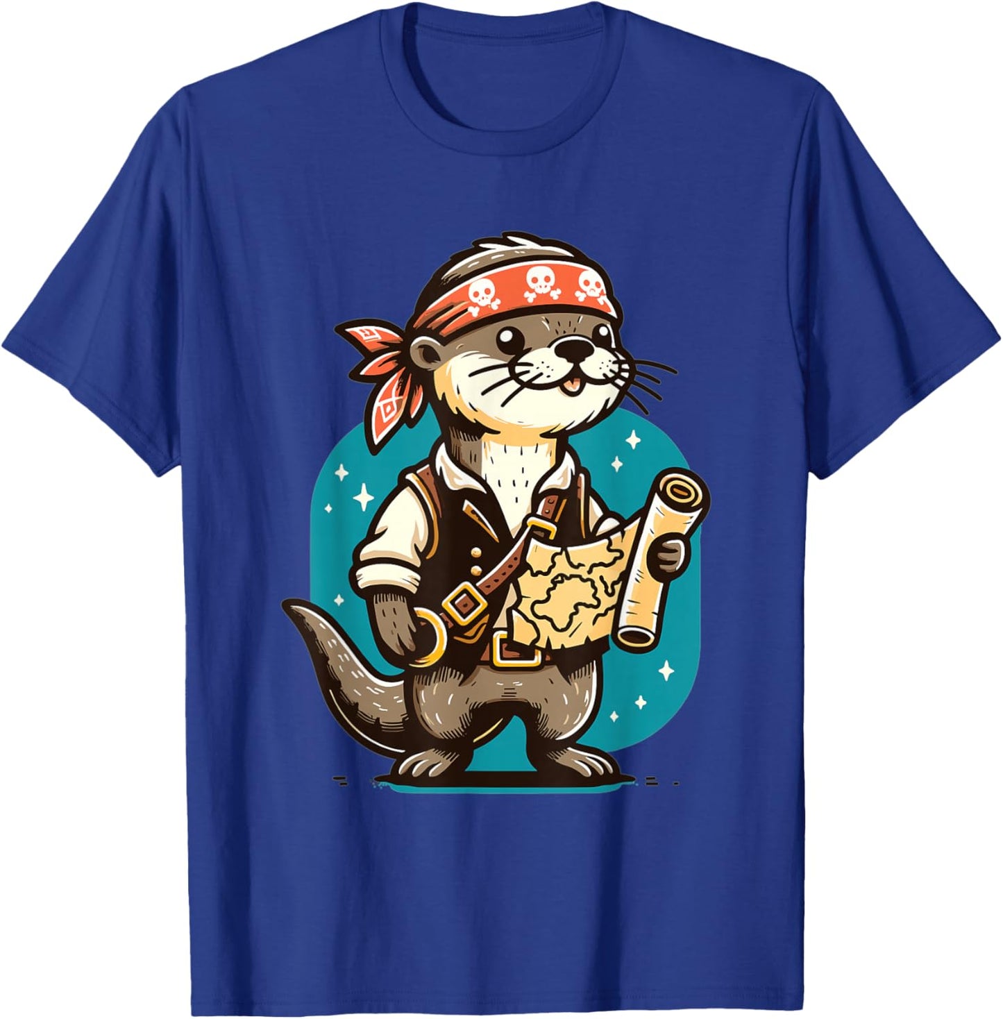 Otter Pirate's Treasure Hunt T-Shirt - T-Shirt | Royal