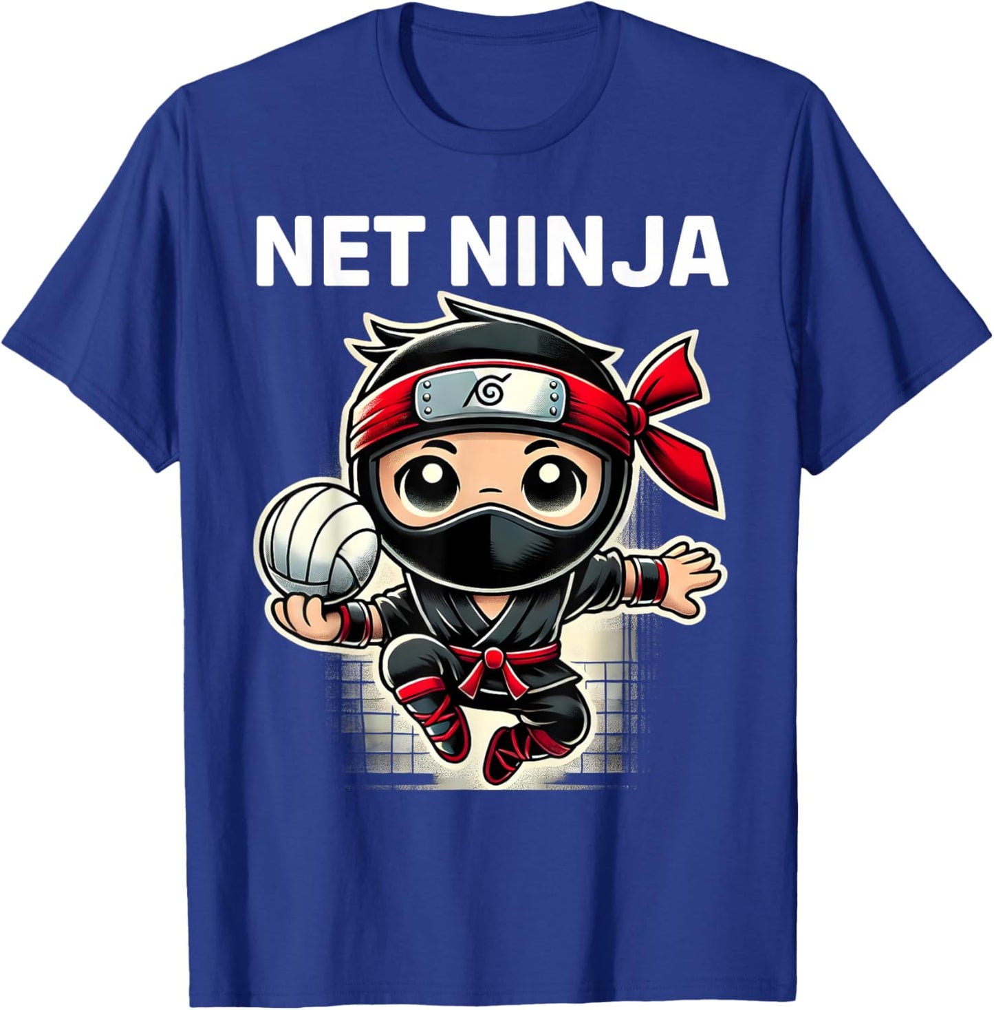 Net Ninja Volleyball Martial Arts Sport T-Shirt - T-Shirt | Royal