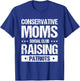 Conservative Moms Social Club Raising Patriots T-Shirt - T-Shirt | Royal