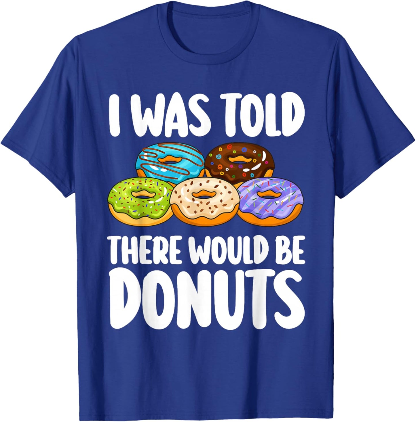 Donut Art Women Kids Doughnut Novelty Lover Donut T-Shirt - T-Shirt | Royal