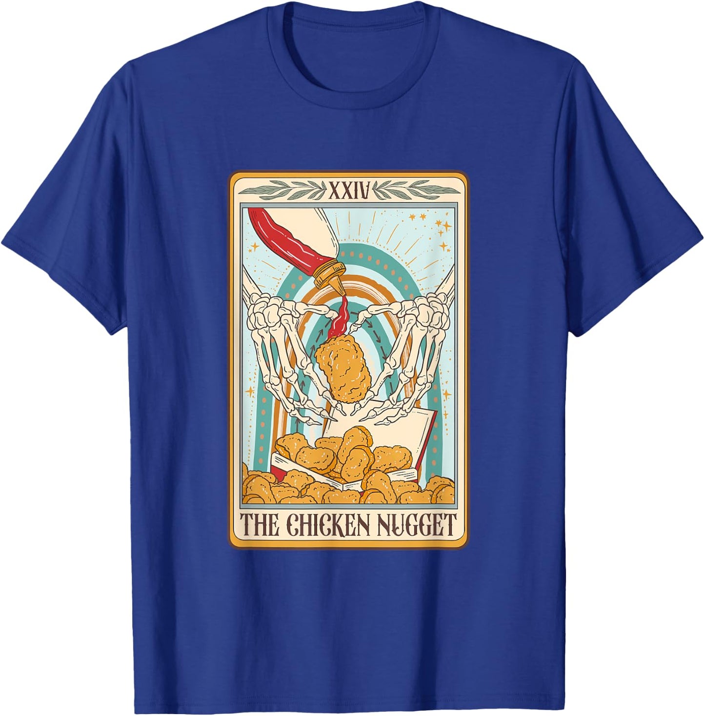 The Chicken Nugget Tarot Card Chicken Nugget Lover Mystical T-Shirt - T-Shirt | Royal