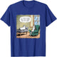 What Am I Doing With My Lives - Funny Midlife Crisis Cat T-Shirt - T-Shirt | Royal