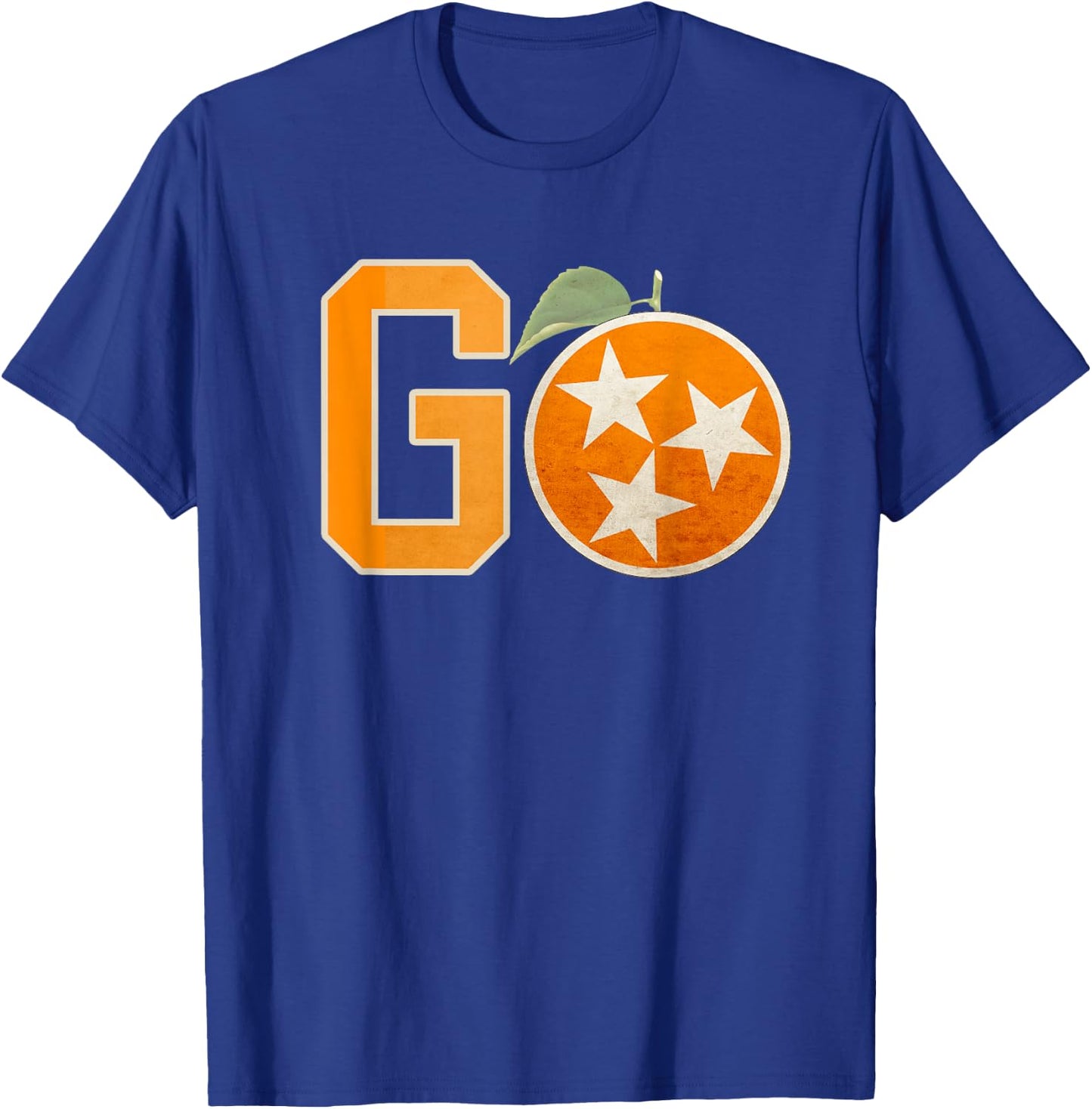 Tennessee Flag Vintage Football Fan Orange And White Gift T-Shirt - T-Shirt | Royal