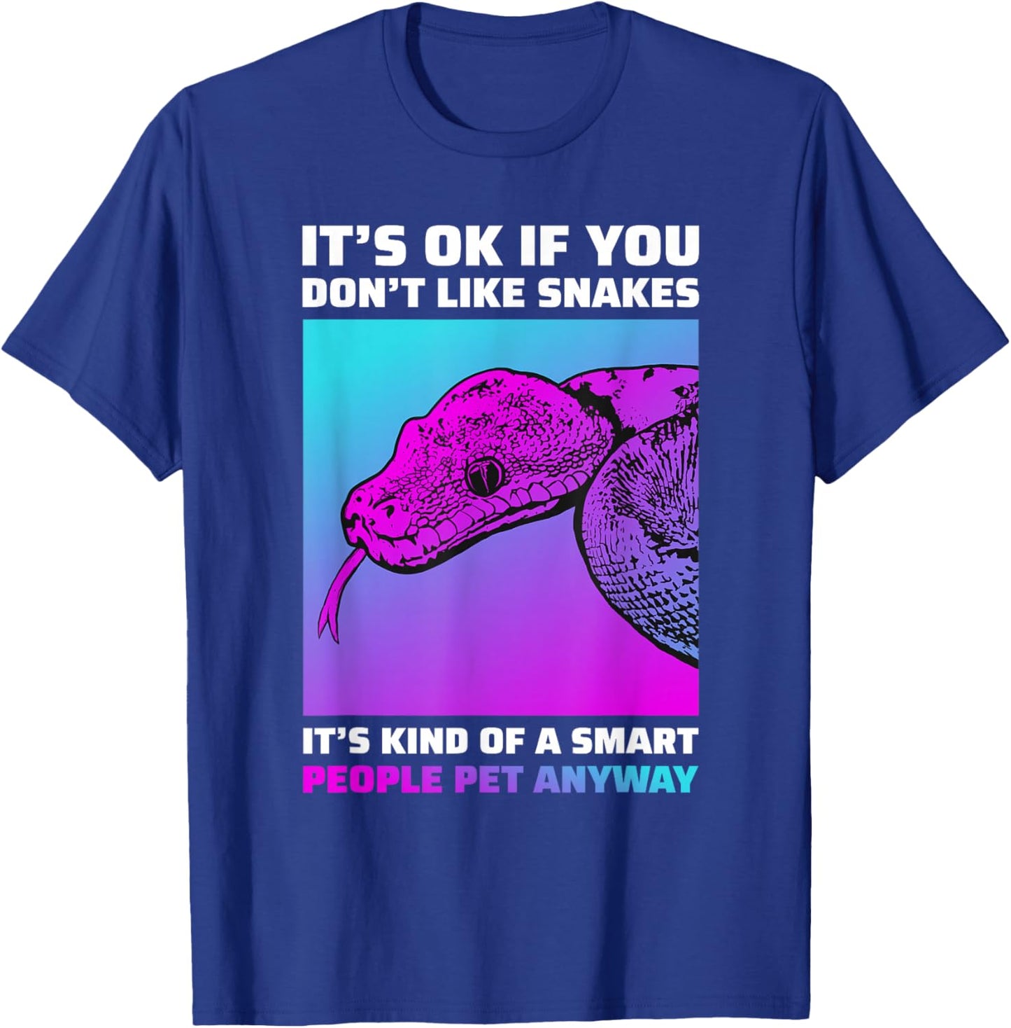 Funny Snake Lover Python Boa Cornsnake T-Shirt - T-Shirt | Royal